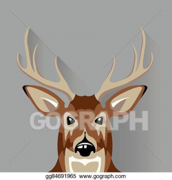EPS Vector - Buck head . Stock Clipart Illustration gg84691965 - GoGraph