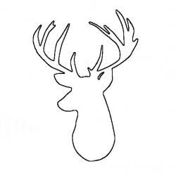 Deer Head Outline Clipart - Free Clipart | crafts | Pinterest ...