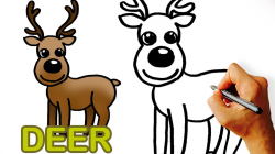 Easy Drawing Of A Deer at GetDrawings.com | Free for personal use ...