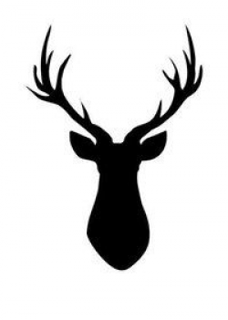 Deer Head Silhouettes - Reindeer - Antlers Clipart - Deer Clip Art ...