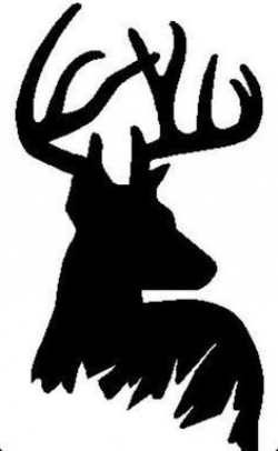 Silhouette of a deer, which would look awesome as an inversion ...