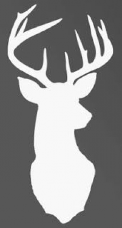 Deer Head Silhouette. Free printout. A modern take on our love for ...