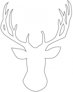 Deer Head Stencil Template | templates | Pinterest | Stencil ...