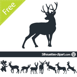 Deer vector silhouette | silhouettes clipart | printables ...