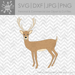 Buck SVG Buck Clipart Deer SVG Deer Hunting SVG Woodland