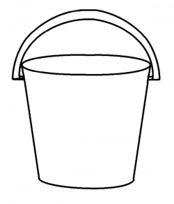 Bucket clipart black and white free download jpg - Clipartix