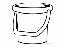 Bucket Transparent Outline - Bucket Clip Art Black And White ...