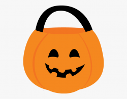 Halloween Pumpkin Basket - Halloween Candy Bucket Clipart ...