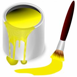 Clipart - color bucket yellow