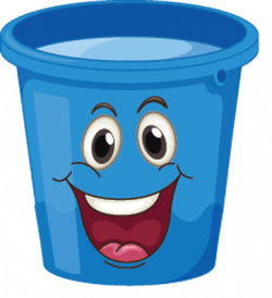Buckets with faces blue happy clipart math image pbs clip art png ...