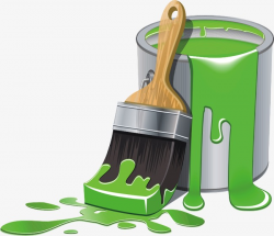 Paint Bucket, Paint, Paint Brush, Hand Painted PNG Image and Clipart ...