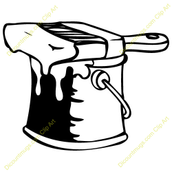 Paint Bucket Clip Art Black And White | Clipart Panda - Free Clipart ...