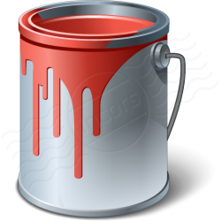 Red Paint Buckets Clipart