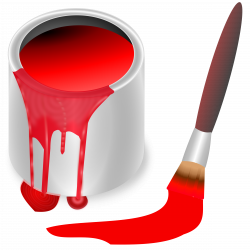 Clipart - color bucket red