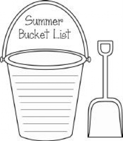 Summer Bucket List Clipart