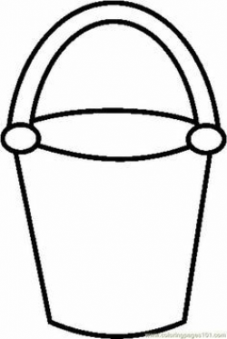 Bucket pattern. Use the printable outline for crafts, creating ...