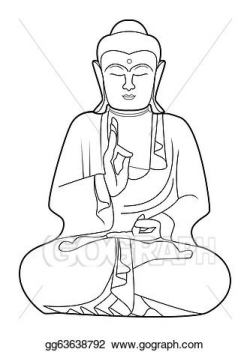 Vector Stock - Buddha. Clipart Illustration gg63638792 - GoGraph