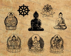Buddha silhouette | Etsy