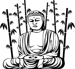Buddha Buddhism Yoga Bamboo graphics design by vectordesign on Zibbet