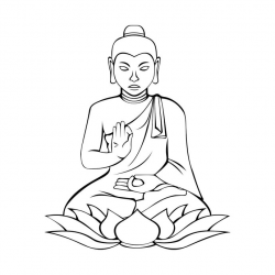 Buddha Buddhism Yoga 02 graphics design SVG by vectordesign on Zibbet