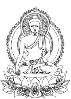 Buddha Outline Clip Art | Tattoo References | Pinterest | Outlines ...