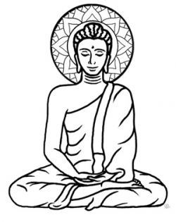 Buddha Face Line Drawing at GetDrawings.com | Free for personal use ...