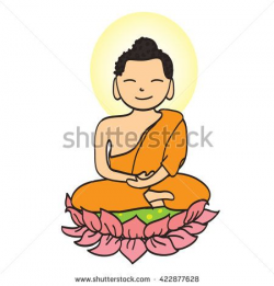 illustration of Cute young monk cartoon Image ID:422877628 Copyright ...