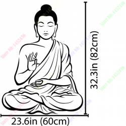 New Arrival Vinyl Wall sticker Buddha Yoga God Om Wall Decal ...
