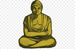 Golden Buddha Gautama Buddha Buddhism Clip art - Cartoon Buddha png ...