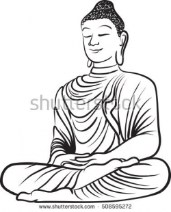 Buddha Outline Drawing at GetDrawings.com | Free for personal use ...