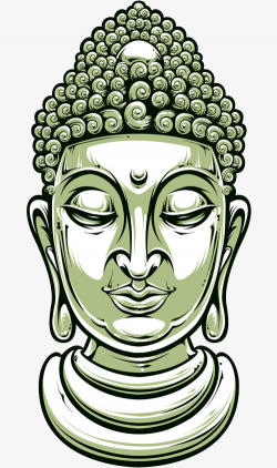 Hand-painted Buddha Head, Buddha, Hand Painted, Buddha Head PNG ...