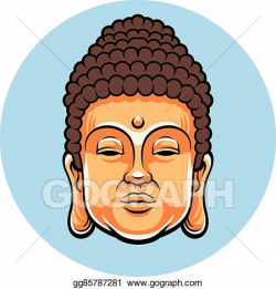 Vector Stock - Head of buddha. Clipart Illustration gg85787281 - GoGraph