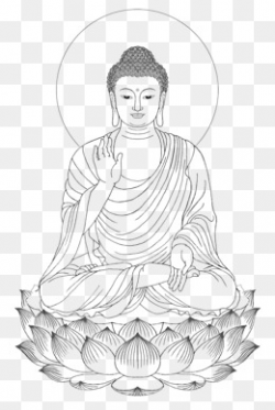 Modern Illustration Style; Shakya Muni Buddha; Meditation Portrait ...