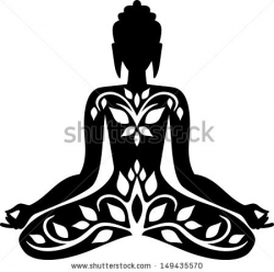 Meditating Buddha Silhouette at GetDrawings.com | Free for personal ...