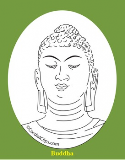 Buddha Clip Art, Coloring Page, or Mini-Poster by Cordial Clips | TpT