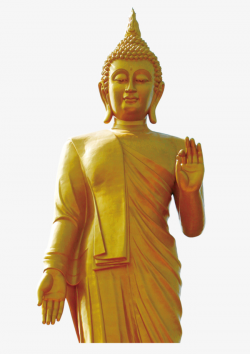 Yellow Buddha Sculpture, Yellow, Sculpture, Buddha PNG Image and ...