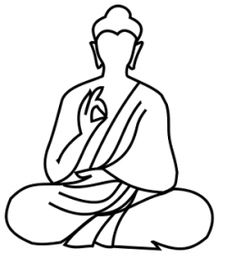 28+ Collection of Buddha Simple Drawing | High quality, free ...