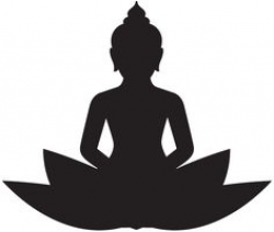 Buddha Silhouette Vector | Buddha, Silhouettes and Stenciling