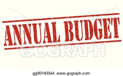 Vector Illustration - Annual budget sign or stamp. Stock ...