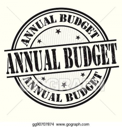 Vector Illustration - Annual budget sign or stamp. Stock ...
