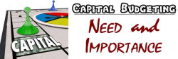 Need and Importance of Capital budgeting decisions
