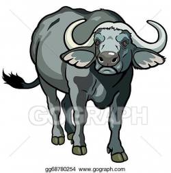Vector Stock - African buffalo . Clipart Illustration gg68780254 ...