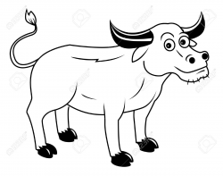 buffalo clipart black and white 5 | Clipart Station