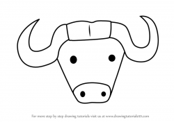 Simple Buffalo Drawing | Free download best Simple Buffalo ...