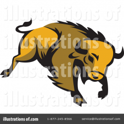 Buffalo Clipart #1375124 - Illustration by patrimonio