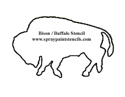Bison Stencil - Buffalo Stencil - Free | pattern | Pinterest ...
