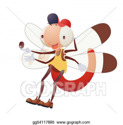 Drawing - Cartoon insect. Clipart Drawing gg54117885 - GoGraph
