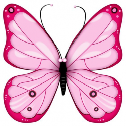 Pink Transparent Butterfly Clipart: Heart Butterfly1 Png, Bug ...