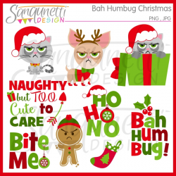 Sanqunetti Design: Bah Humbug Christmas Clipart