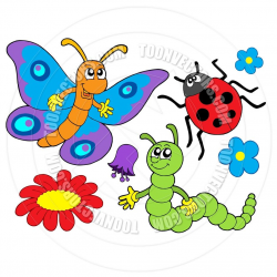 Cartoon Insect Bug and Flower Collection | cartoon | Pinterest ...